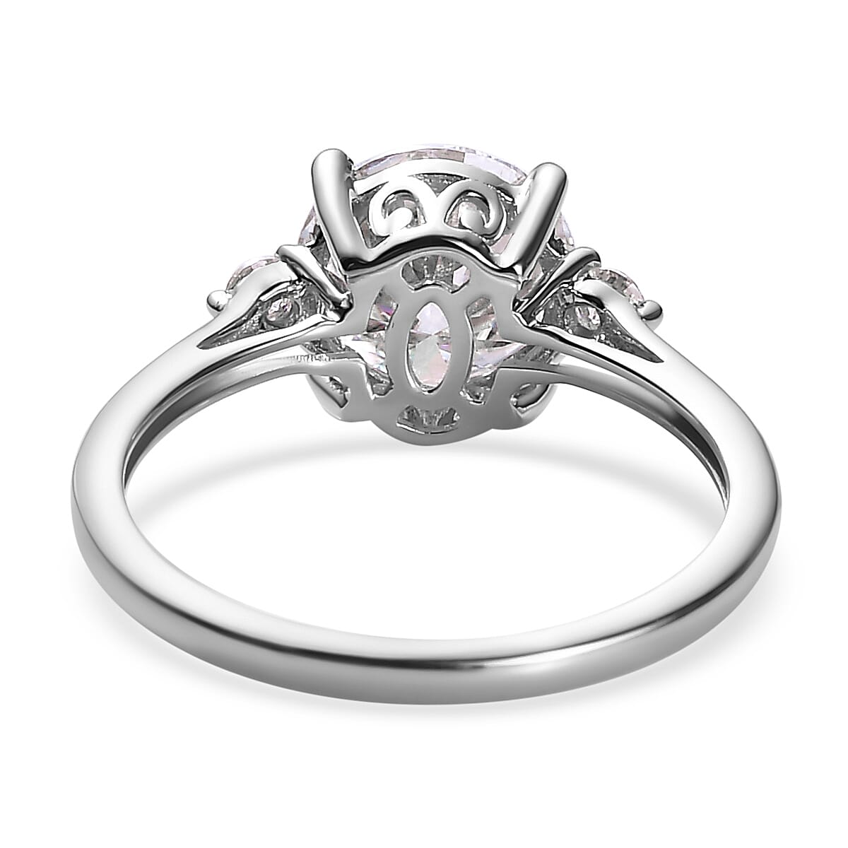 9K Yellow Gold Moissanite Ring 1.70 Ct 7646045 5