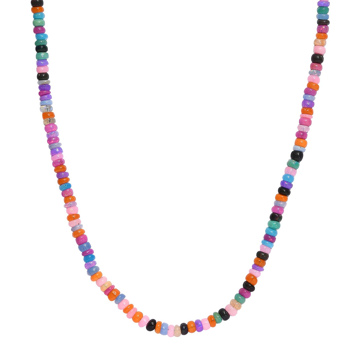 Tucson Gem Find-9K Yellow Gold AAAA Multi Opal  Necklace (Size - 18.5) 50.84 Ct 7574251 0