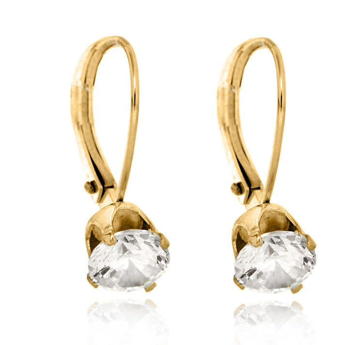 9K Gold Cubic Zircon LeverbackEarrings 7814373 2