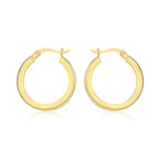 9K Yellow Gold  A   White Cubic Zirconia  Earring 3.50 pc,  Gold Wt. 2.6 Gms  3.500  Ct.