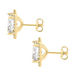 9K Yellow Gold  A   White Cubic Zirconia  Earring 4.82 pc,  Gold Wt. 2.1 Gms  4.820  Ct.