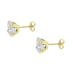 9K Yellow Gold  A   White Cubic Zirconia  Earring 6.92 pc,  Gold Wt. 0.54 Gms  6.920  Ct.