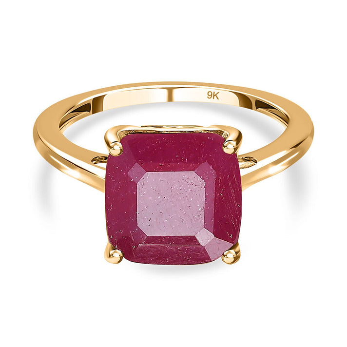 Niassa Ruby Solitaire Ring in 9K Yellow Gold 7364478 1