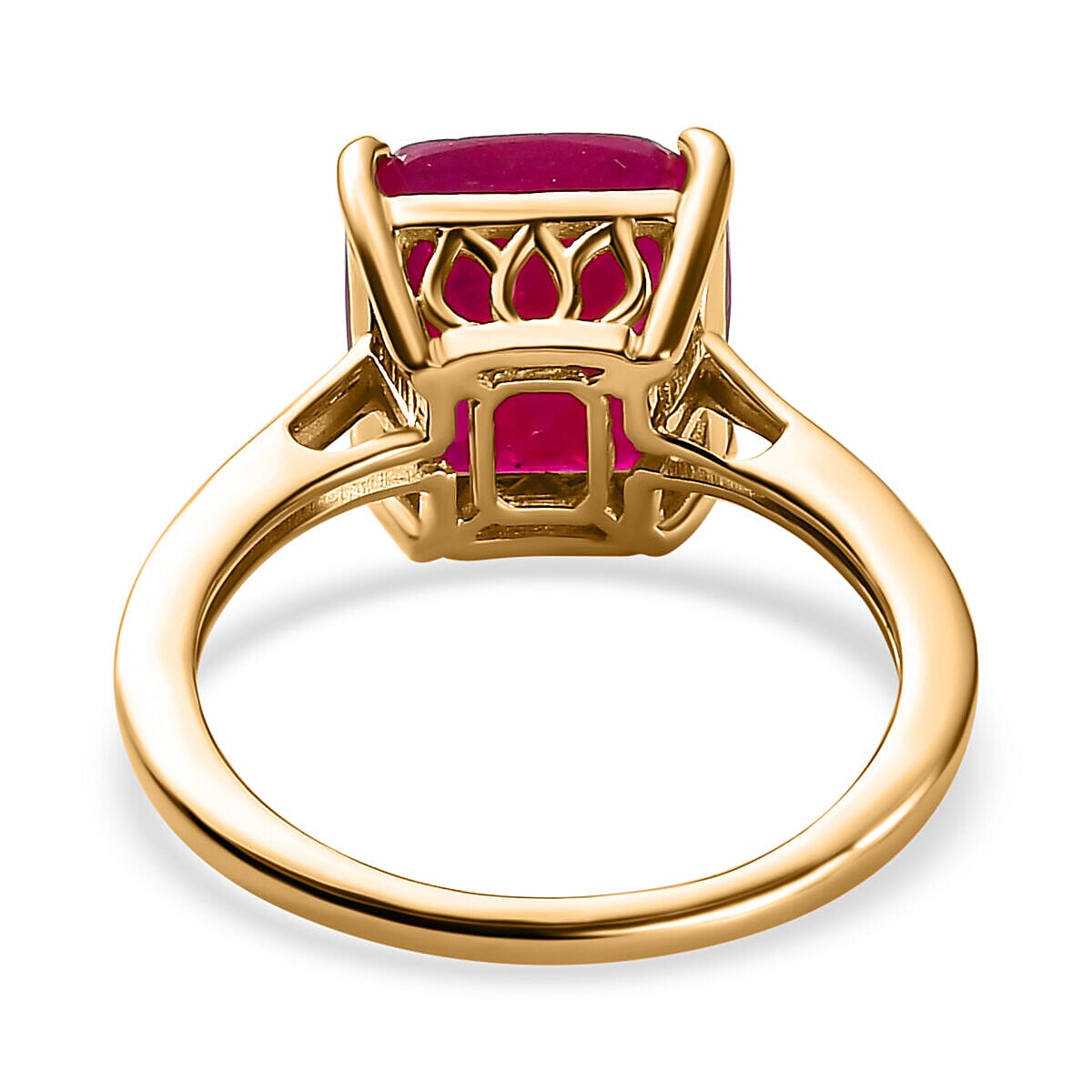 Niassa Ruby Solitaire Ring in 9K Yellow Gold 7364477 8