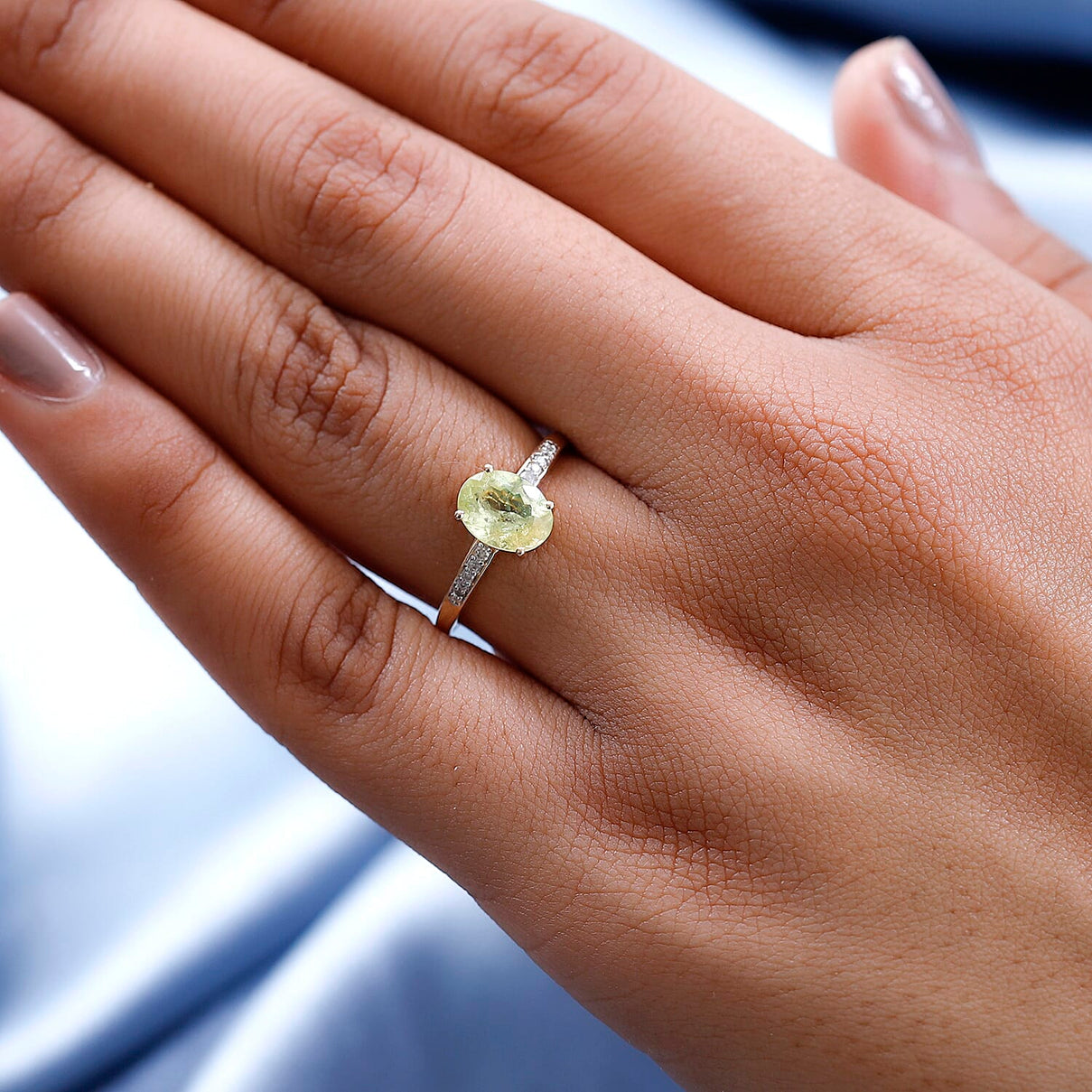 9K Yellow Gold Chrysoberyl and Diamond Ring 1.42 Ct. 7266086 8