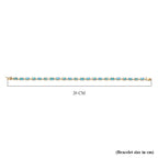 9K Yellow Gold Ethiopian Welo Opal Bracelet (Size - 7.5) 8.00 Ct.
