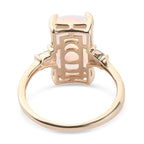 9K Yellow Gold AA Ethiopian Welo Opal and Diamond Ring 3.02 Ct.