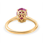 9K Yellow Gold Mozambique Ruby Ring 3.15 Ct.