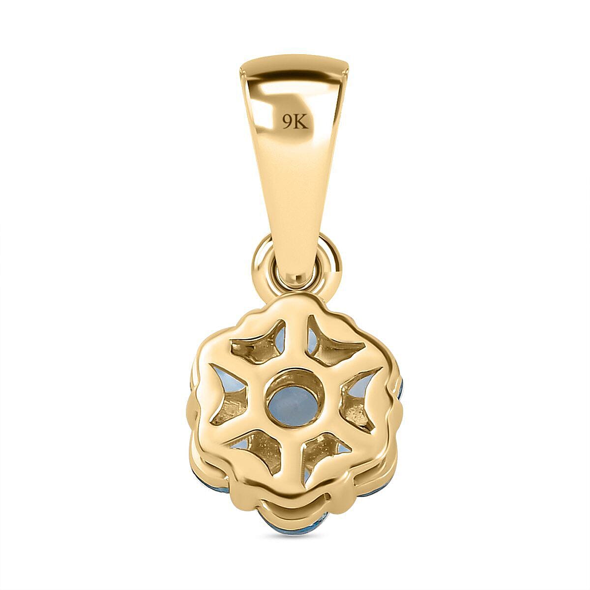 9K Yellow Gold Santamaria Aquamarine Pendant 7370569 4