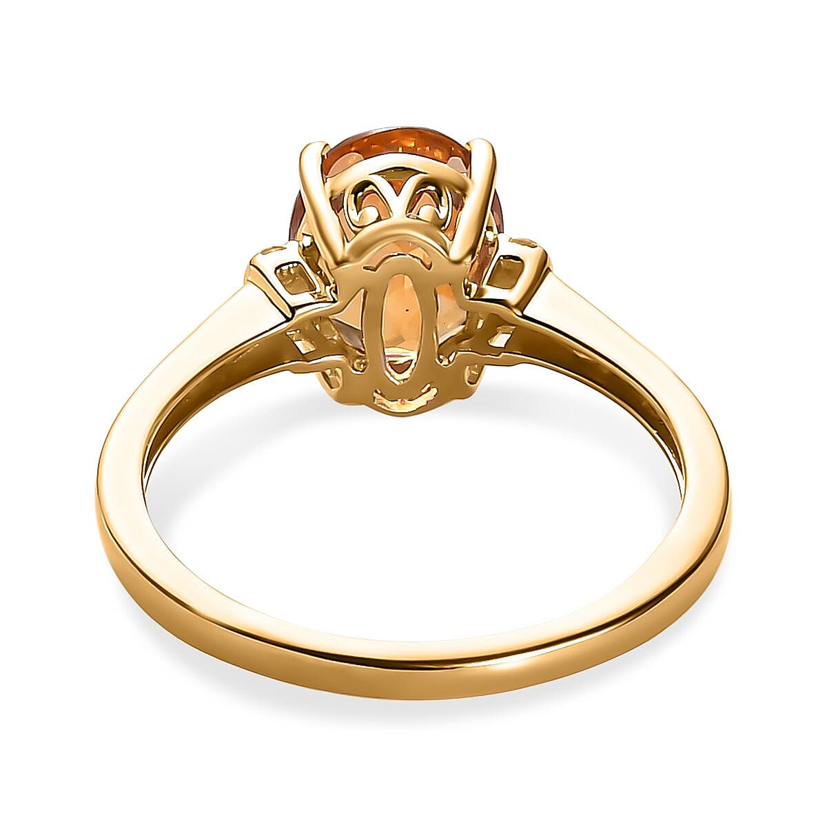 9K Yellow Gold Serra Gaucha Citrine and Diamond Ring 1.76 Ct. 7538040 4