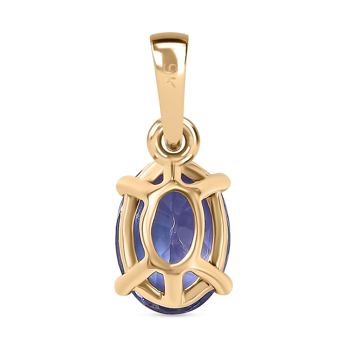 9K Yellow Gold Tanzanite Solitaire Pendant 8051040 5