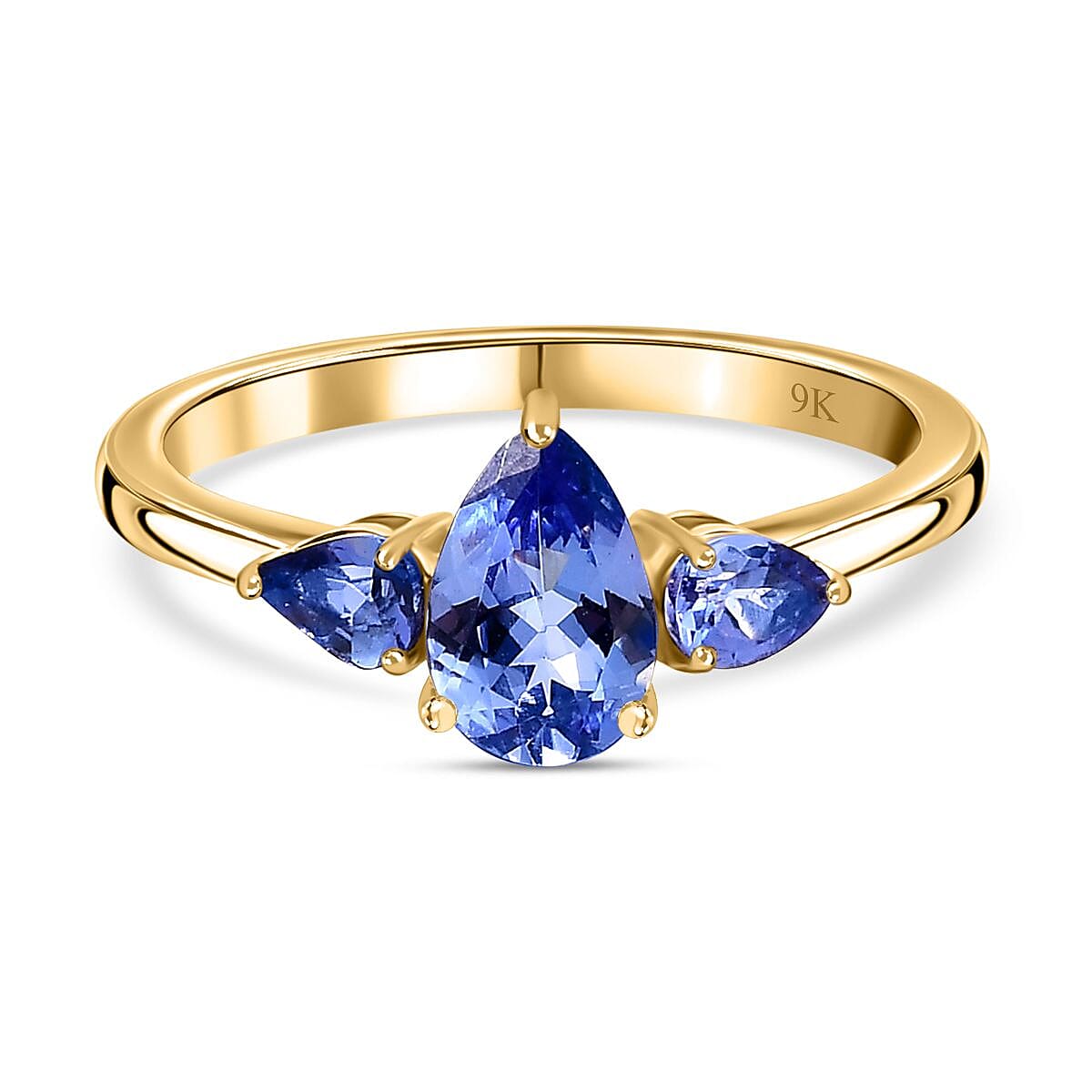 Tanzanite Trilogy Ring in9K Yellow Gold 7670536 0