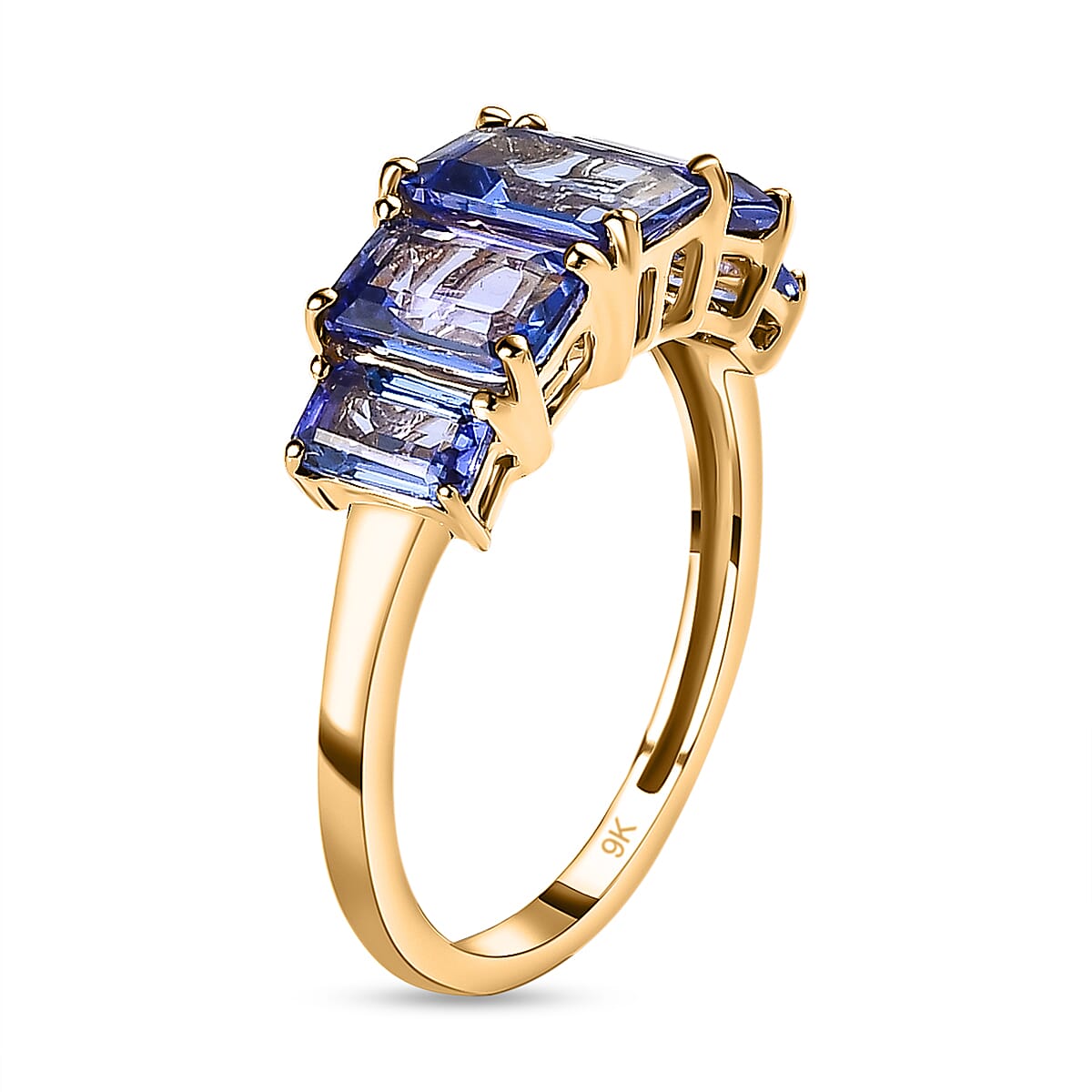 9K Yellow Gold AA Tanzanite Engagement Ring 2.74 ct,  Gold Wt. 1.61 Gms  2.740  Ct. 7632786 3