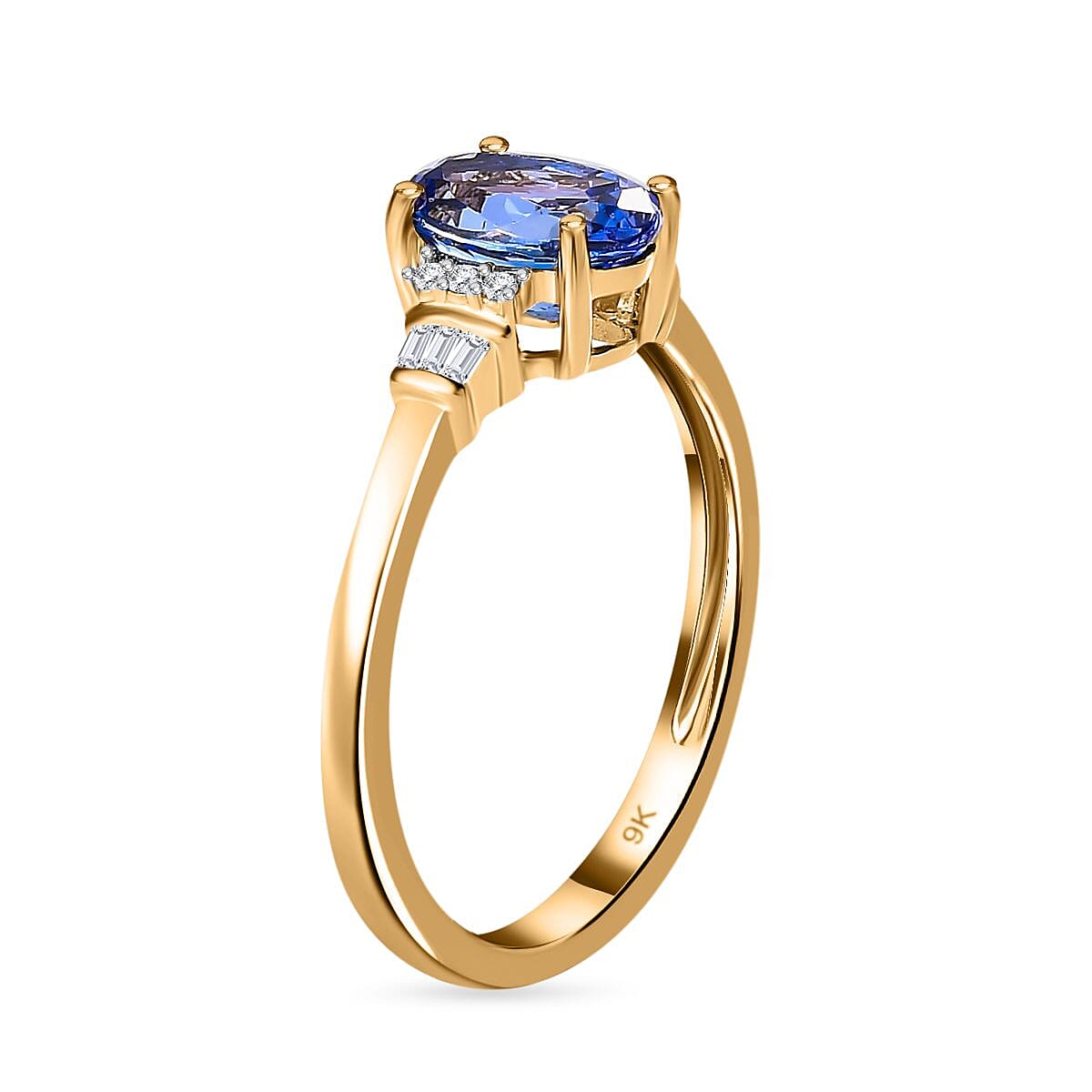 Tanzanite and Diamond Ring in 9K Yellow Gold 7653796 3