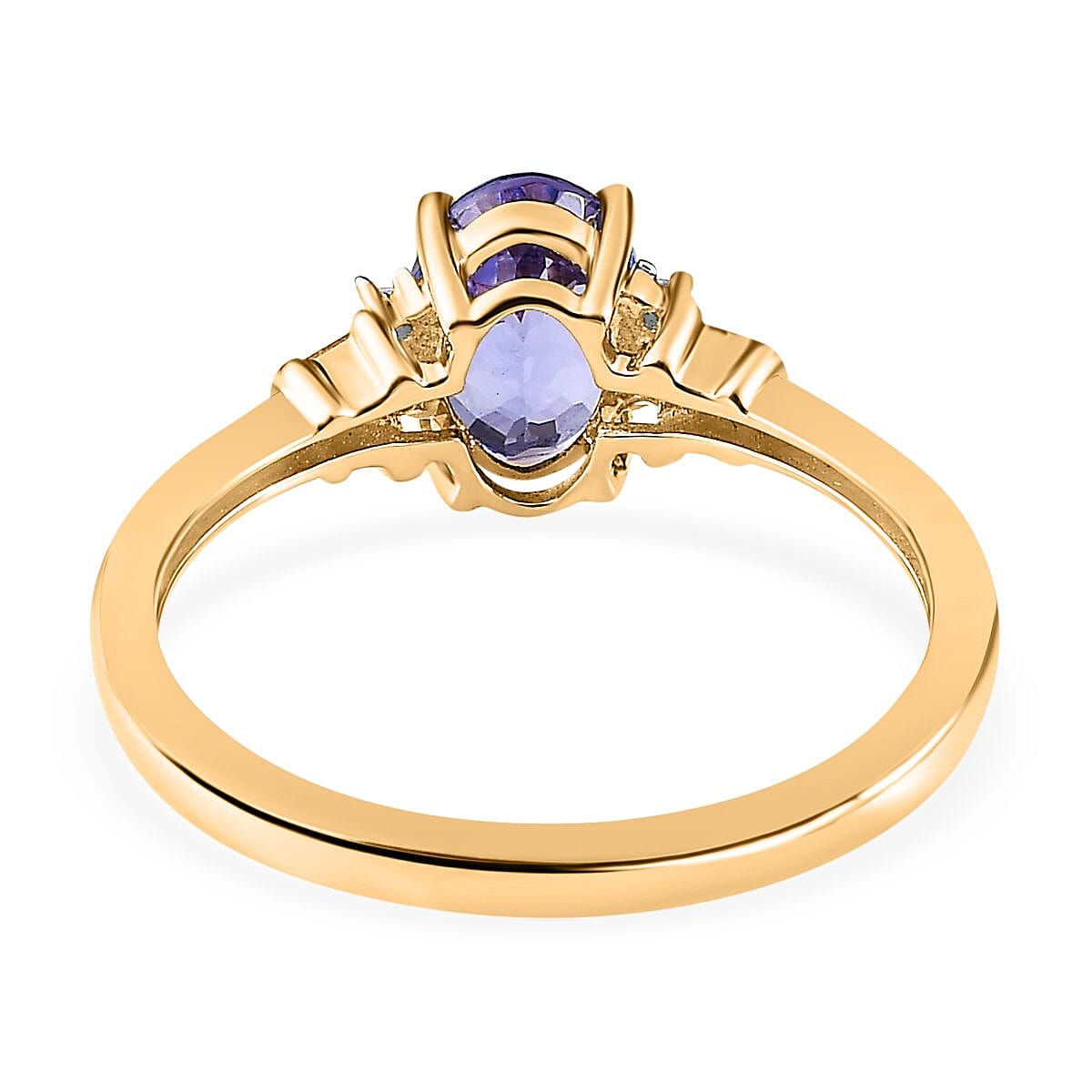 Tanzanite and Diamond Ring in 9K Yellow Gold 7653796 4