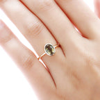 9K Yellow Gold Natural Yellow Tanzanite Solitaire Ring 1.32 Ct.