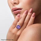 9K Yellow Gold Amethyst Ring 10.00 Ct.