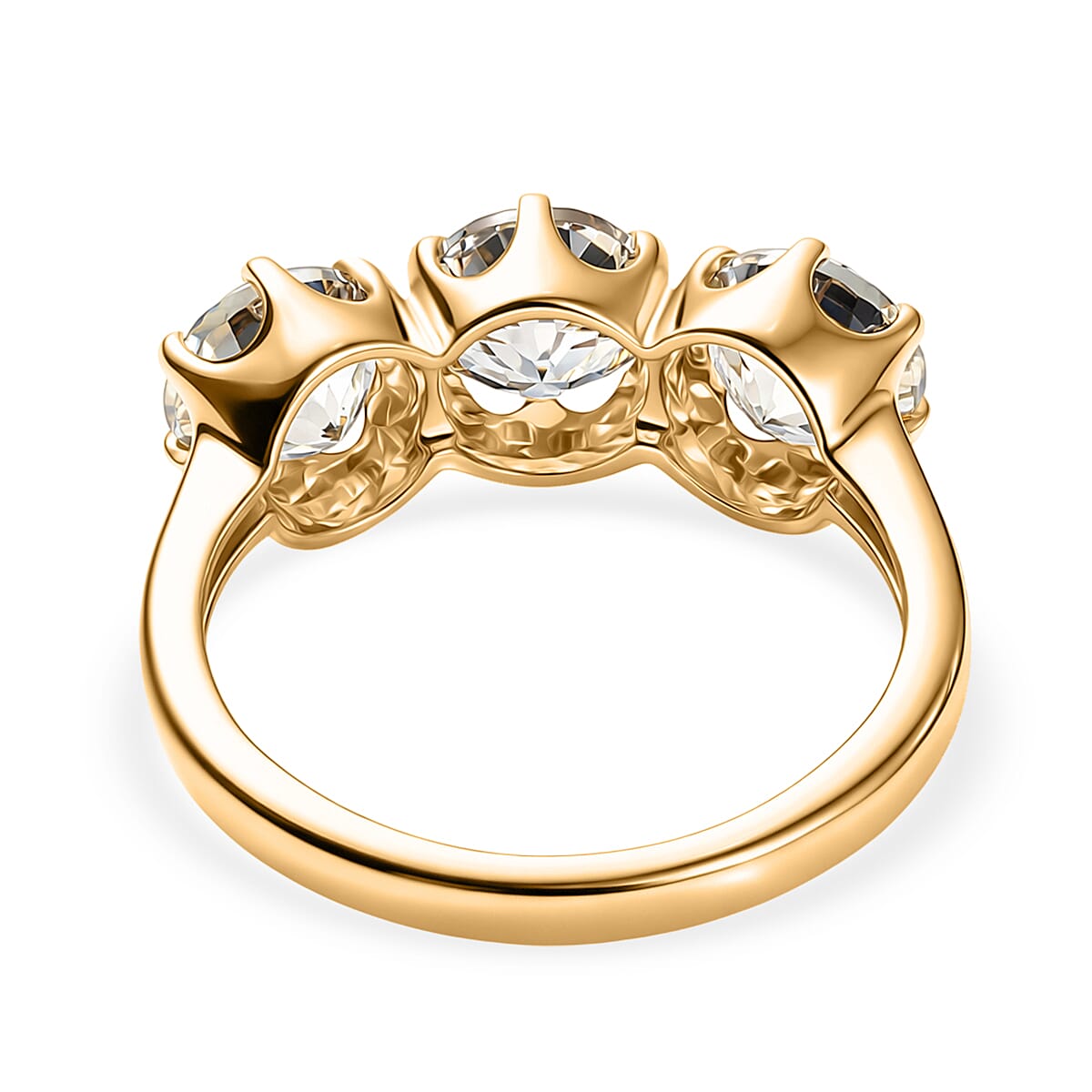 Tony Diniz Collection - 9K Yellow Gold AAA Natural Turkizite Trilogy Ring 3.10 Ct. V32631697 5