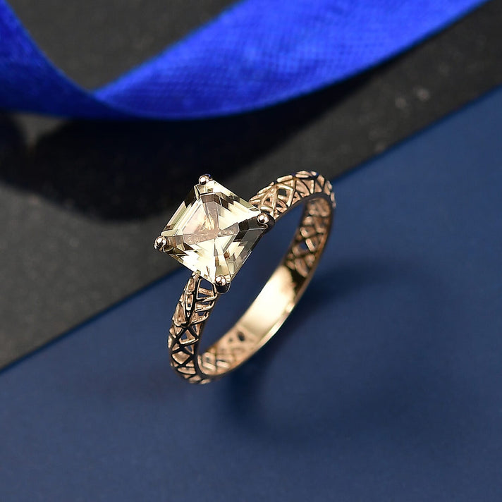 9K Yellow Gold AAA Natural Turkizite Mirage Ring 2.05 Ct. 8310247 2