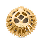 9K Yellow Gold AAA Turkizite & White Diamond Circle of Life pendant  1.17 Ct.