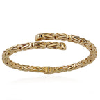 First Time Ever - 9K Yellow Gold Byzantine Openable Bangle (Size - 7 to 9.5) Adjustable, Gold Wt. 17.56 Gms.