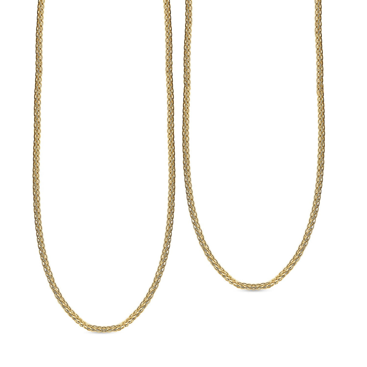 9K Yellow Gold Adjustable Heart Slider Spiga Chain 22 Inch 8894645 0