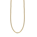 9K Yellow Gold Adjustable Heart Slider Spiga Chain (Size 22 Inch)