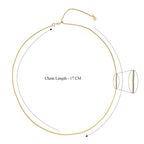 9K Yellow Gold Adjustable Heart Slider Spiga Chain (Size 22 Inch)