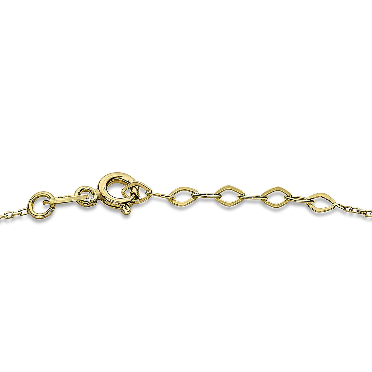 9K Yellow Gold 5mm x 4mm Open and Closed Heart Adjustable Anklet 9 Inch to 10 Inch 7328320 2