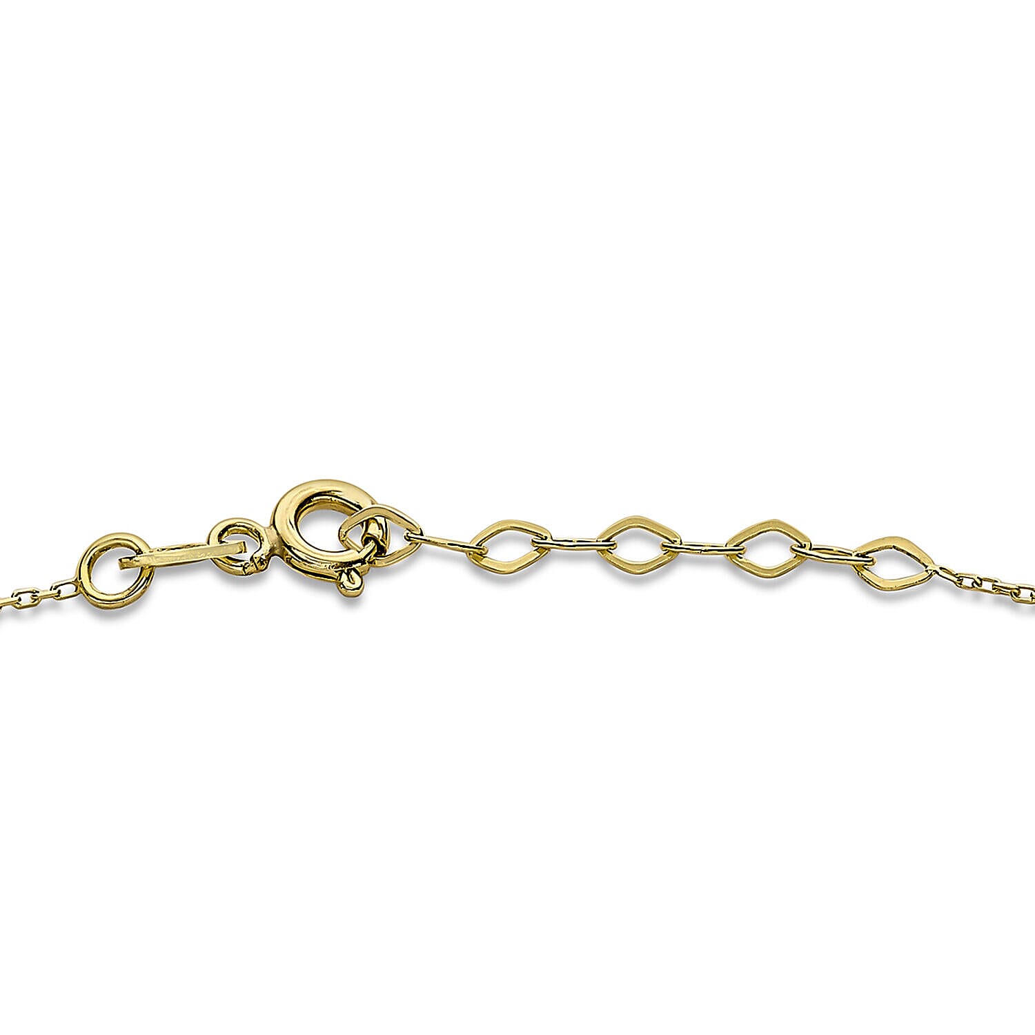 9K Yellow Gold 5mm x 4mm Open and Closed Heart Adjustable Anklet 9 Inch to 10 Inch 7328320 2