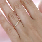 9K Yellow Gold  Band Ring,  Gold Wt. 1.26 Gms