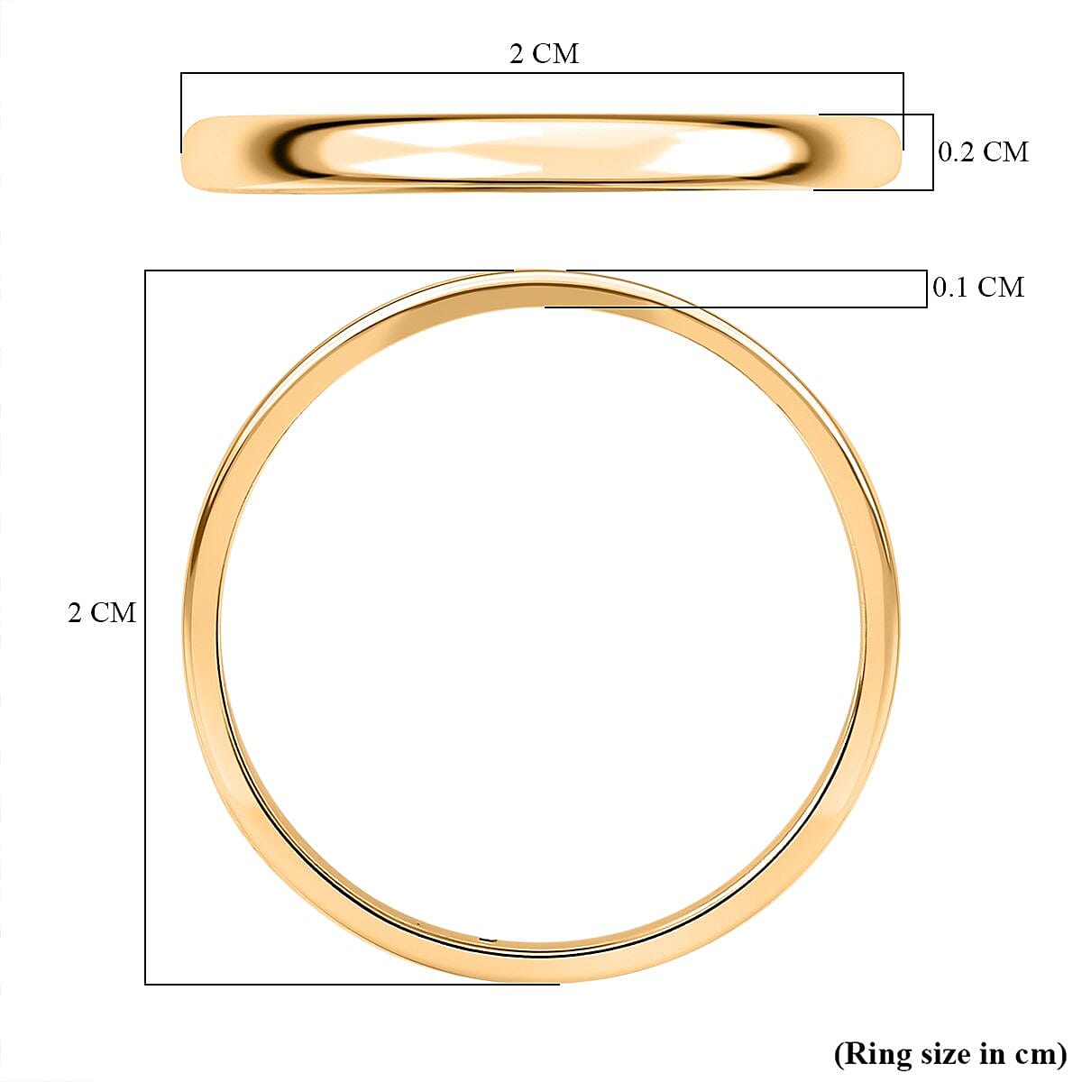 9K Yellow Gold  Band Ring,  Gold Wt. 1.26 Gms 7760569 4