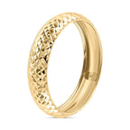 Designer Closeout - 9K Yellow Gold Diamond Cut Band Ring