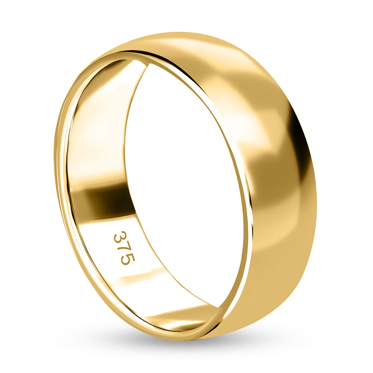 Italian Made Close Out Deal - 9K Yellow Gold Wedding Band Ring, Gold Wt 3.30 Gms 7364917 3