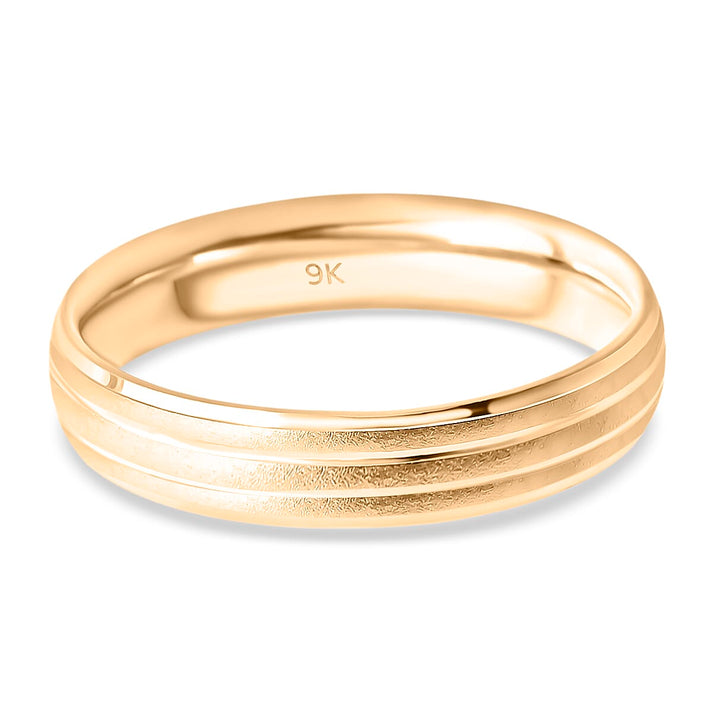 Designer Inspired- 9K Yellow Gold Band Ring 8412257 1