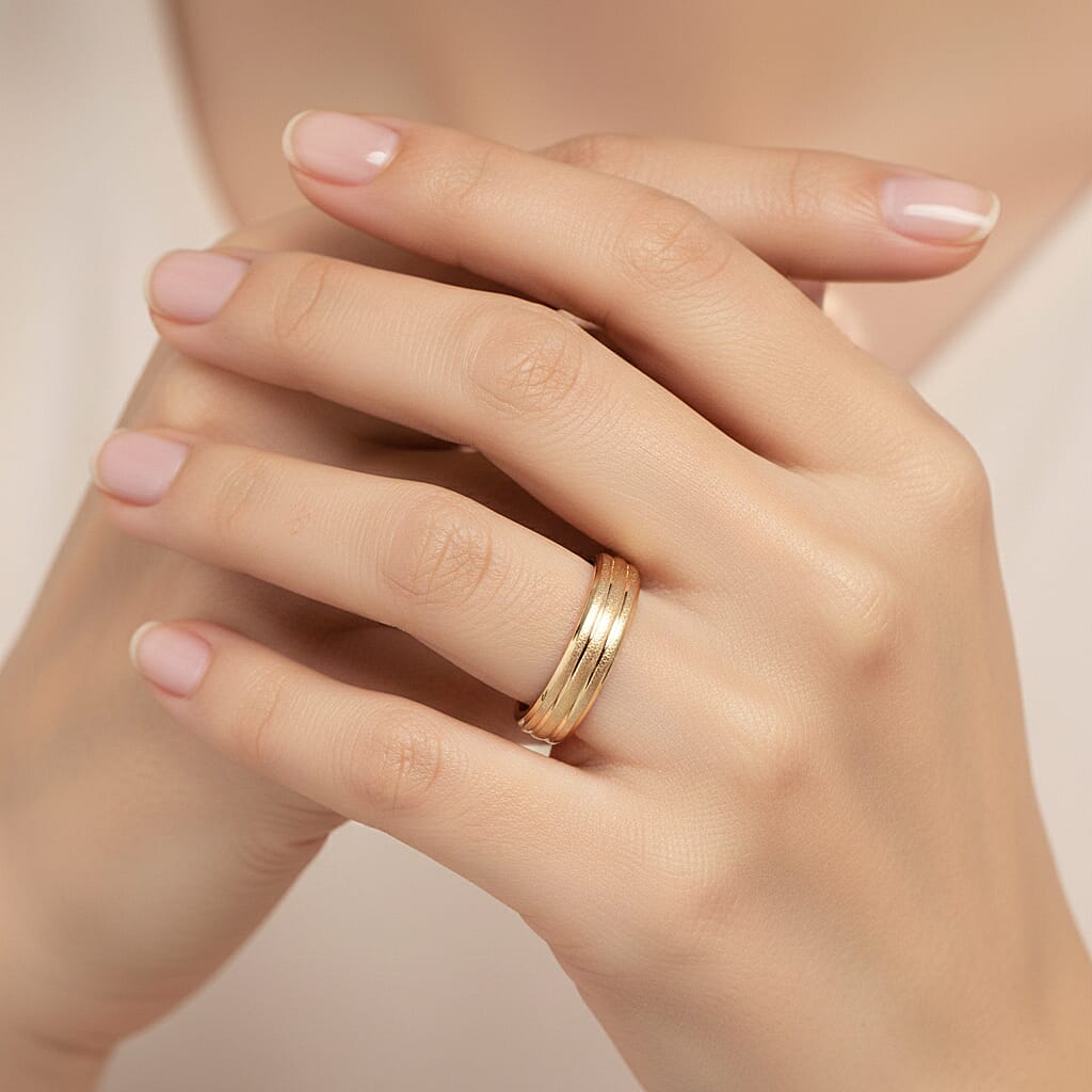 Designer Inspired- 9K Yellow Gold Band Ring 8412257 2