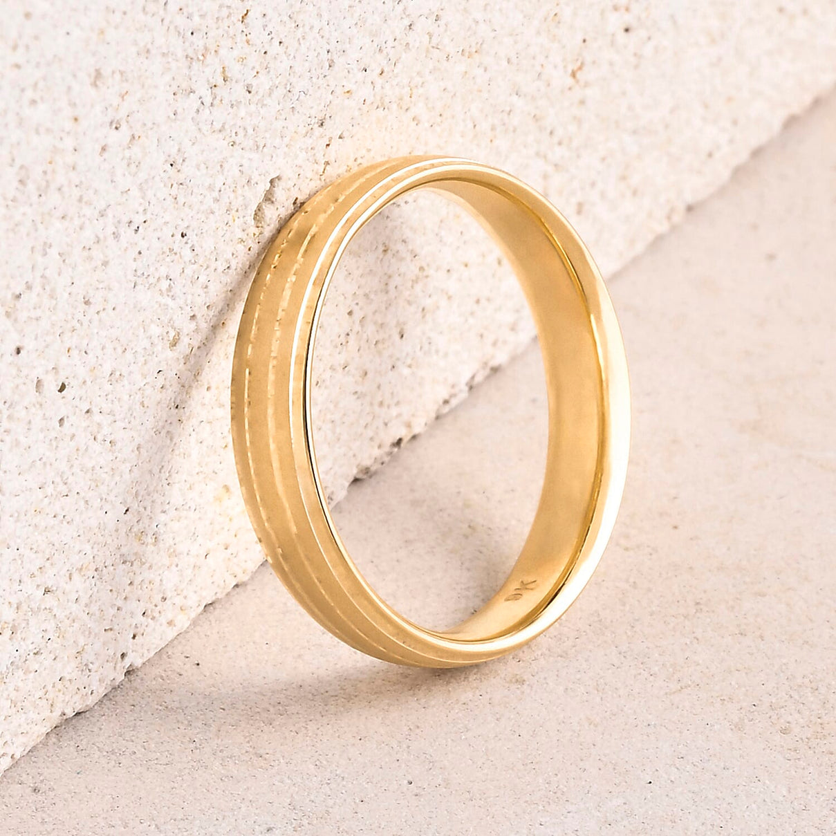 Designer Inspired- 9K Yellow Gold Band Ring 8412257 3