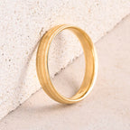 Designer Inspired- 9K Yellow Gold Band Ring