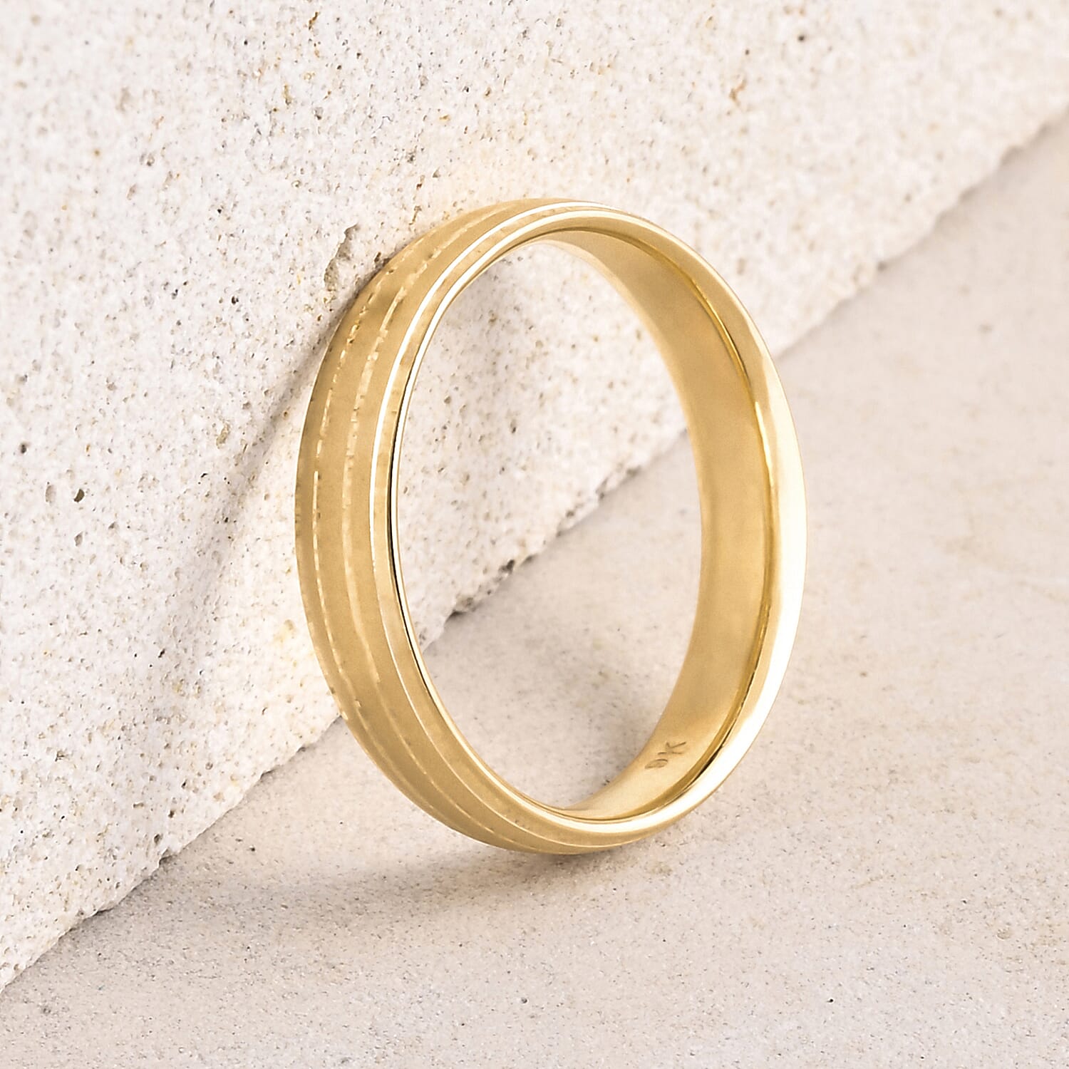 Designer Inspired- 9K Yellow Gold Band Ring 8412257 3