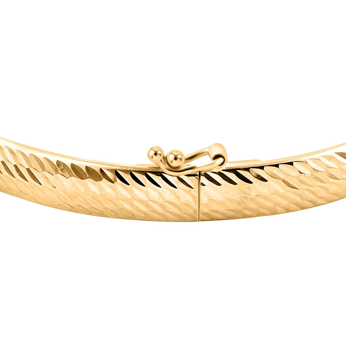 9K Yellow Gold Designer Inspired Bangle 7.5 Inch (62mm Width) Gold Wt. 3.20 Grams 7838194 5