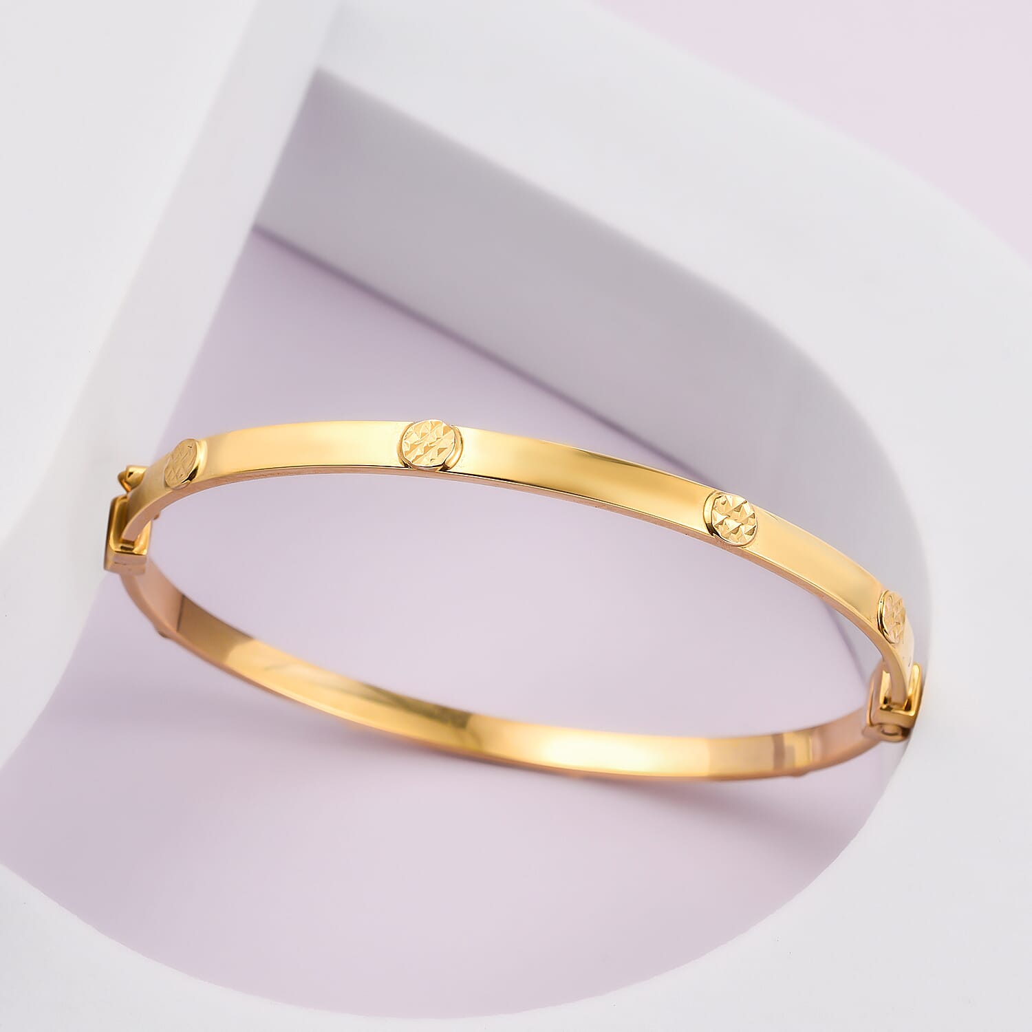 Maestro Collection Designer Inspired - 9K Yellow Gold Bangle, Gold Wt. 4.20 Gms. 7989576 1