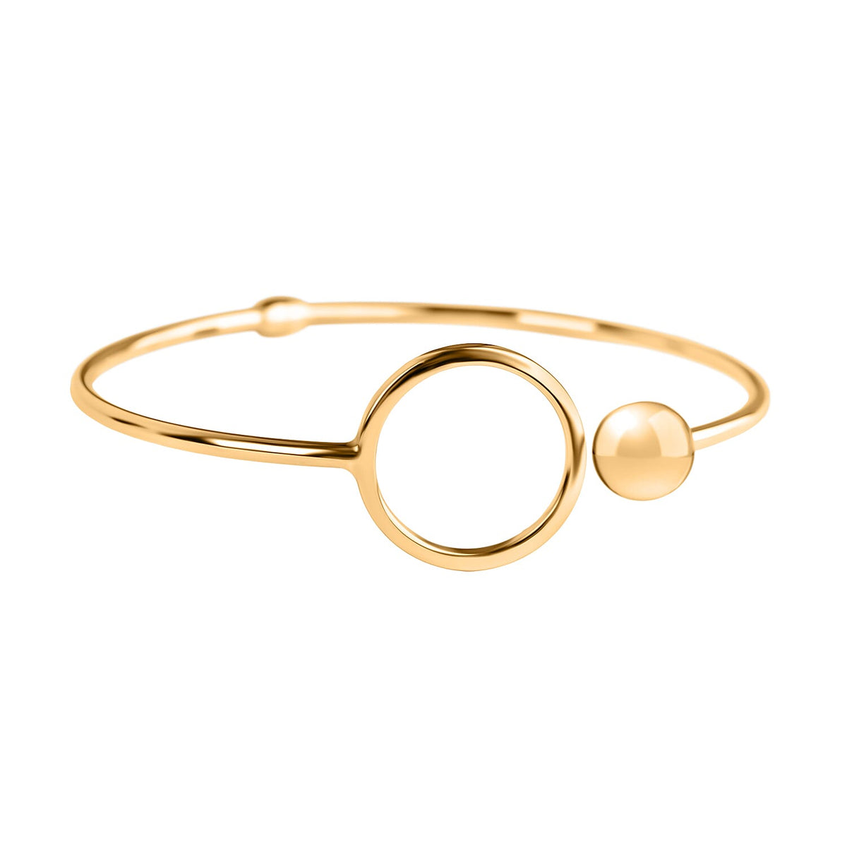 9K Yellow Gold Bangle 8157401 0