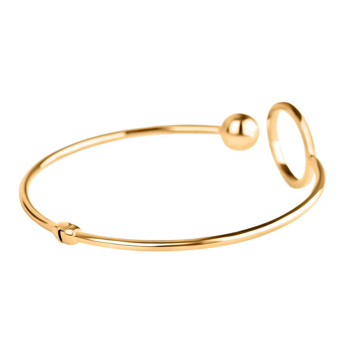 9K Yellow Gold Bangle 8157401 1