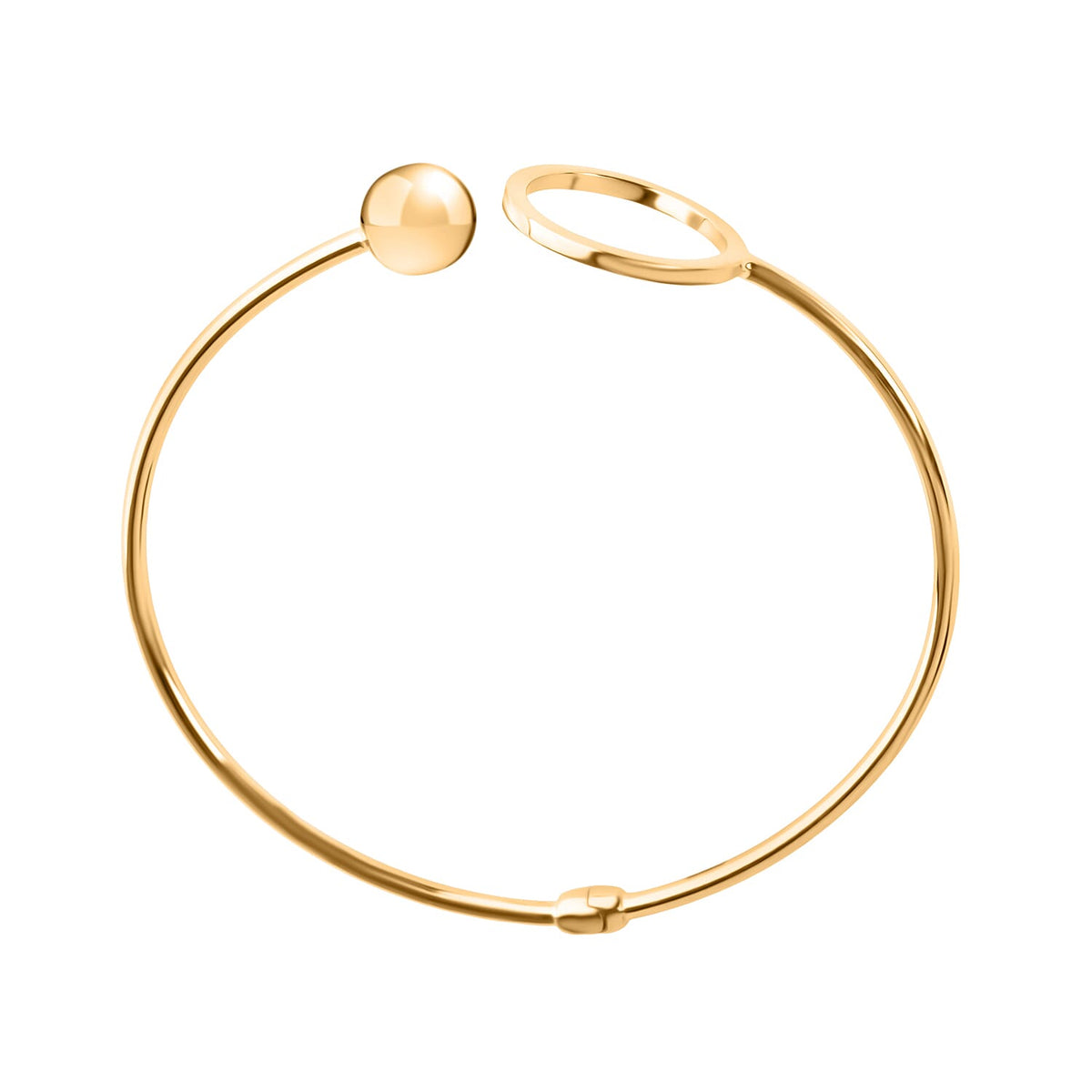 9K Yellow Gold Bangle 8157401 3