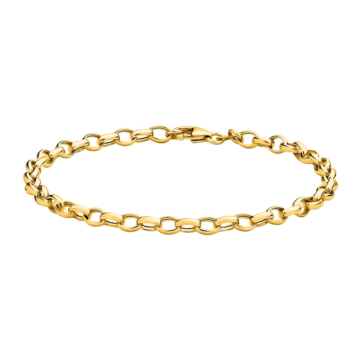One Time Close Out - Hatton Garden Close Out 9K Yellow Gold Belcher Bracelet (Size - 7.5) 7535352 0