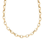 One Time Closeout Deal -9K Yellow Gold Oval Belcher Necklace (Size - 20) 4.02 Grms
