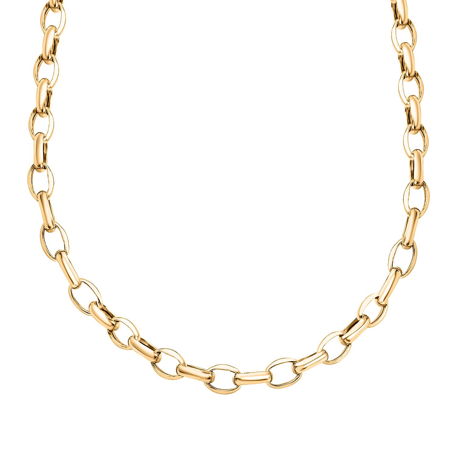 9K Yellow Gold Belcher Necklace (Size - 20) With Spring Ring Clasp, Gold Wt. 3.60 Gms 7265038 0
