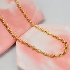 One Time Closeout Deal -9K Yellow Gold Oval Belcher Necklace (Size - 20) 4.02 Grms