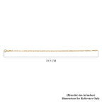 Hatton Garden Closeout - 9K Yellow Gold Paper Clip Bracelet (Size - 7.25)
