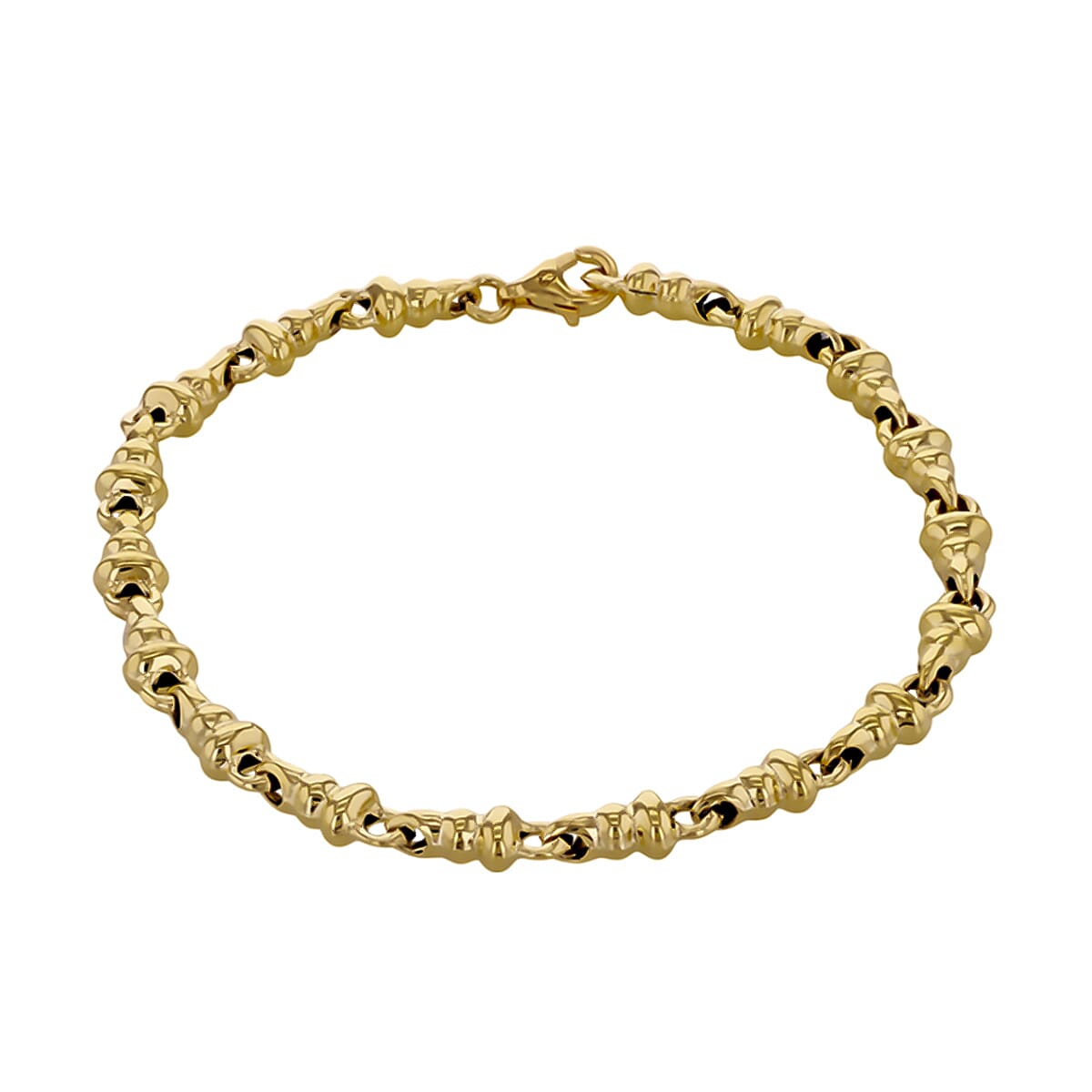 Closeout Deal - Bali Inspired  9K Yellow Gold  Bracelet (Size - 7.25),  Gold Wt. 4.8 Gms 7768690 0